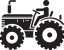 tractor-icon-illustration-tractor-silhouette-new-model-tractor-icon-isolated-white-background-vector